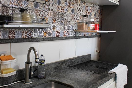 Cozinha de apartamento à venda com 3 quartos, 70m² em Paraíso do Morumbi, São Paulo