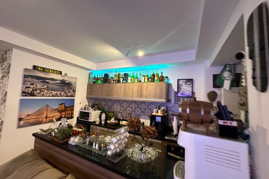 Cozinha de apartamento à venda com 1 quarto, 55m² em Alphaville Conde Ii, Barueri