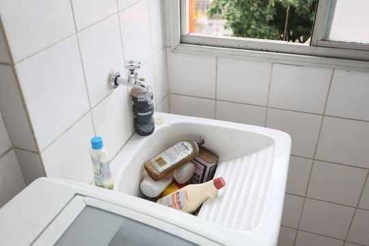 Área de Serviço de apartamento à venda com 2 quartos, 84m² em Chácara Agrindus, Taboão da Serra