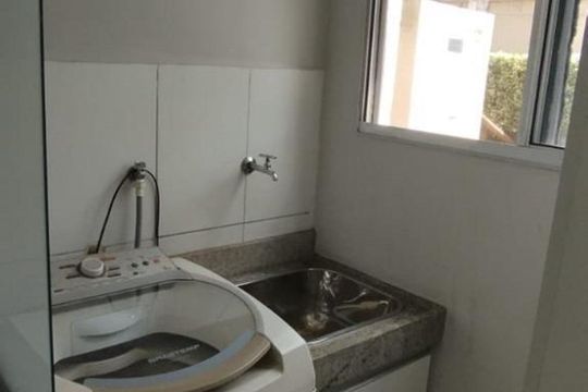 Cozinha de apartamento à venda com 2 quartos, 47m² em Chácaras São Martinho, Campinas