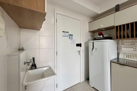 Área de Serviço de apartamento à venda com 1 quarto, 27m² em Jardim Caravelas, São Paulo