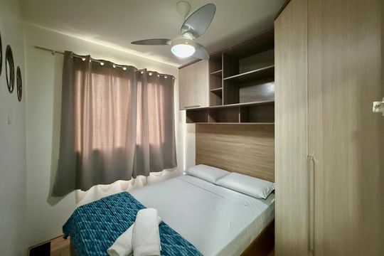 Suíte  de apartamento à venda com 1 quarto, 27m² em Jardim Caravelas, São Paulo