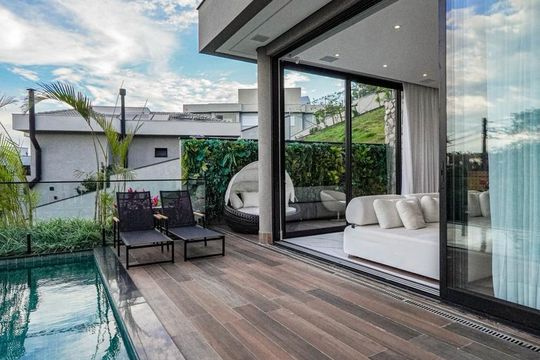 Varanda de casa de condomínio à venda com 1 quarto, 452m² em Colinas da Anhanguera, Santana de Parnaíba