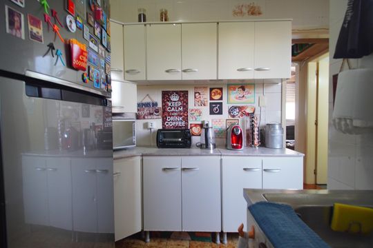 Cozinha de apartamento à venda com 1 quarto, 47m² em Centro, São Leopoldo