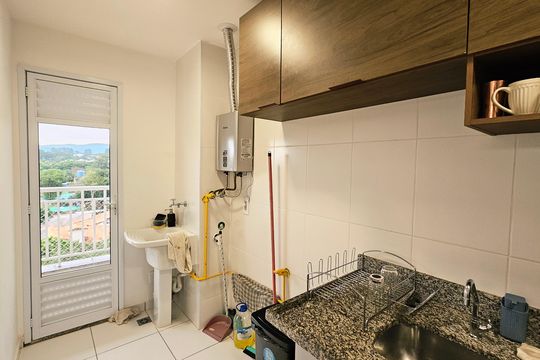 Cozinha de apartamento para alugar com 2 quartos, 67m² em Medeiros, Jundiaí
