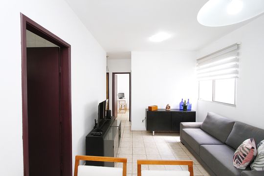 Sala de apartamento à venda com 3 quartos, 55m² em Monsenhor Messias, Belo Horizonte