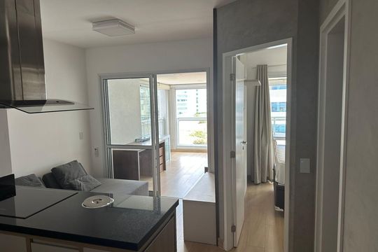 Sala de apartamento para alugar com 1 quarto, 45m² em Pinheiros, São Paulo