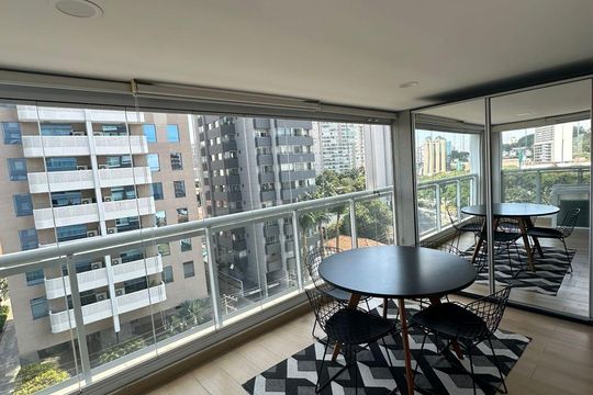 Varanda de apartamento para alugar com 1 quarto, 45m² em Pinheiros, São Paulo