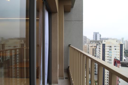 Varanda do Studio de kitnet/studio à venda com 1 quarto, 24m² em Vila Nova Conceição, São Paulo