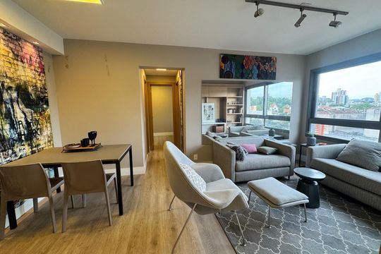 Sala de apartamento à venda com 2 quartos, 61m² em Farroupilha, Porto Alegre