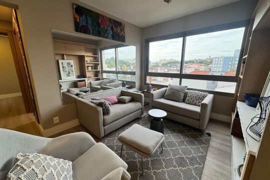 Sala de apartamento à venda com 2 quartos, 61m² em Farroupilha, Porto Alegre