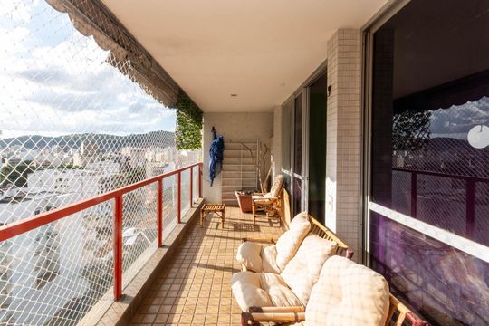 Varanda da Sala de apartamento para alugar com 4 quartos, 174m² em Grajaú, Rio de Janeiro
