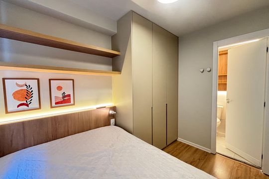 Suíte de apartamento para alugar com 1 quarto, 26m² em Vila Olímpia, São Paulo