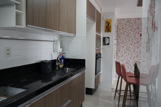 Cozinha de apartamento à venda com 3 quartos, 68m² em Gopouva, Guarulhos