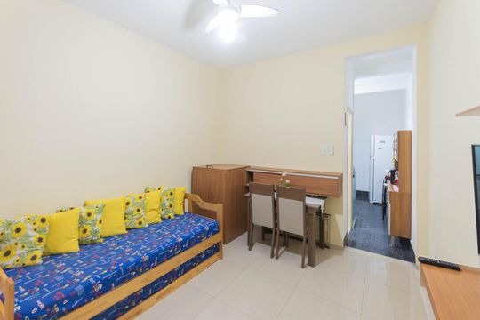 Sala de apartamento à venda com 1 quarto, 32m² em Estácio, Rio de Janeiro