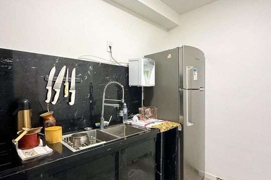 Cozinha de apartamento para alugar com 1 quarto, 49m² em Vargem do Bom Jesus, Florianópolis
