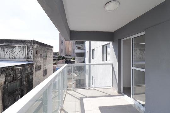 Varanda da Sala de apartamento para alugar com 2 quartos, 47m² em Itaquera, São Paulo
