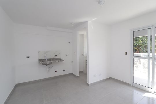 Sala/Cozinha de apartamento para alugar com 2 quartos, 47m² em Itaquera, São Paulo