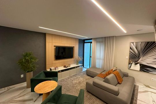 Sala 2 de apartamento à venda com 3 quartos, 198m² em Inconfidentes, Contagem