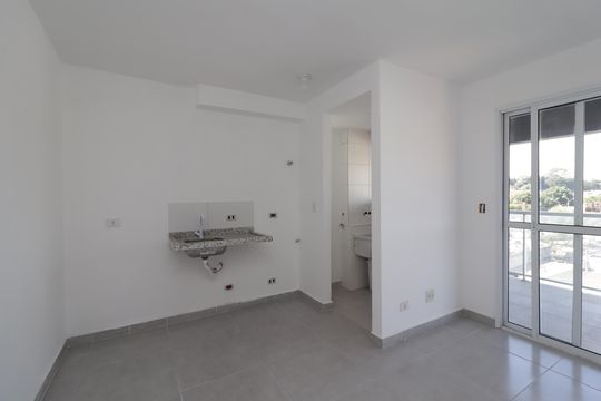 Sala/Cozinha de apartamento para alugar com 2 quartos, 44m² em Itaquera, São Paulo