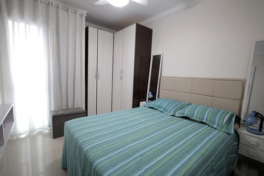 Quarto Suíte 2 de apartamento à venda com 2 quartos, 107m² em Parque das Nações, Santo André