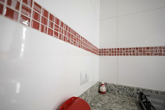 Cozinha de apartamento à venda com 2 quartos, 107m² em Parque das Nações, Santo André