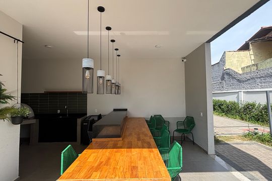 Churrasqueira de apartamento à venda com 2 quartos, 45m² em Vila Palmares, Santo André