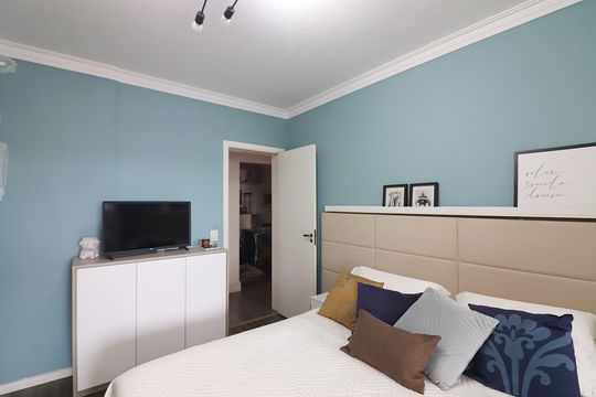 Suíte 1 de apartamento à venda com 3 quartos, 158m² em Vila Goncalves, São Bernardo do Campo