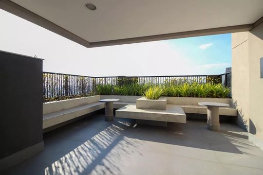 Área externa de apartamento para alugar com 2 quartos, 73m² em Pinheiros, São Paulo