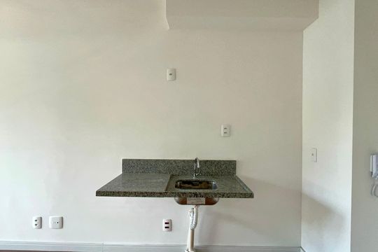 Cozinha de kitnet/studio à venda com 1 quarto, 31m² em Pinheiros, São Paulo