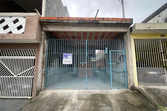 Fachada+Placa de casa à venda com 2 quartos, 150m² em Jardim Senice, São Paulo