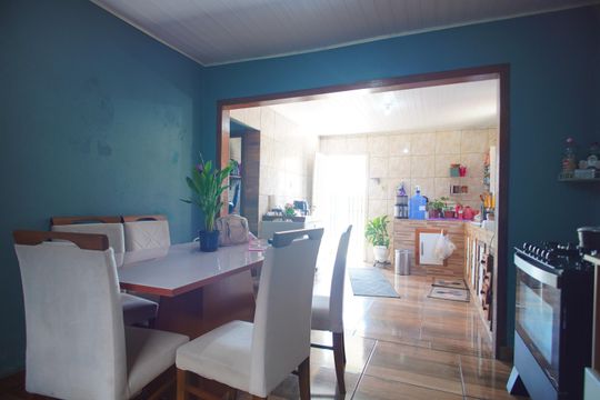 Cozinha de casa à venda com 2 quartos, 30m² em Campina, São Leopoldo