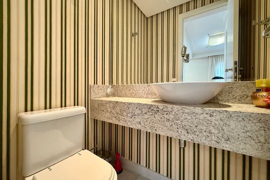 Lavabo de apartamento à venda com 2 quartos, 111m² em Cidade Monções, São Paulo