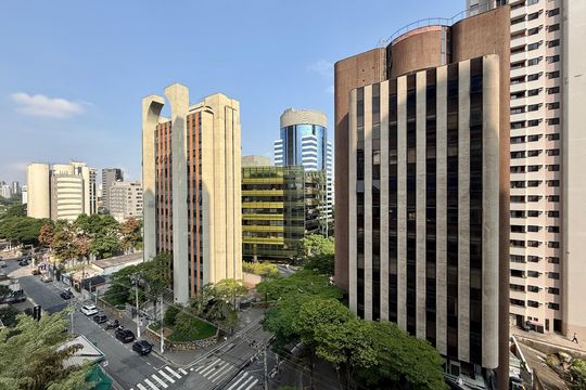 Vista  de apartamento à venda com 2 quartos, 111m² em Cidade Monções, São Paulo