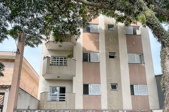 Fachada + plaquinha de apartamento à venda com 3 quartos, 75m² em Parque Sao Pedro, São Bernardo do Campo
