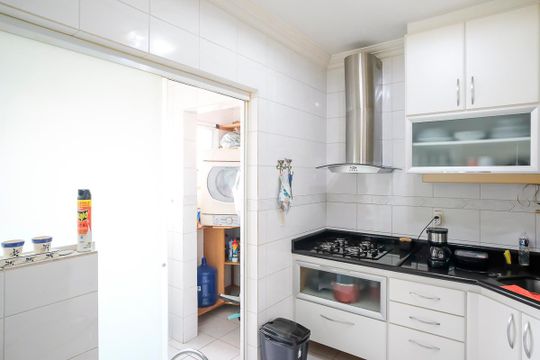 Cozinha de apartamento à venda com 3 quartos, 75m² em Parque Sao Pedro, São Bernardo do Campo