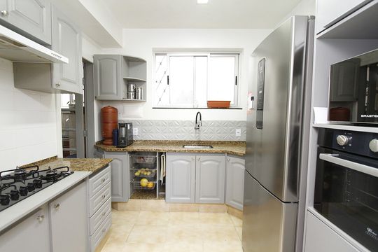 Cozinha de apartamento à venda com 3 quartos, 116m² em Floresta, Belo Horizonte