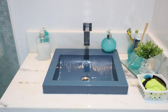 Banheiro de apartamento à venda com 3 quartos, 116m² em Jardim Monte Kemel, São Paulo