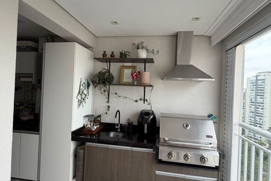Cozinha de apartamento para alugar com 2 quartos, 98m² em Morumbi, São Paulo