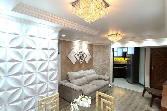 Sala de apartamento à venda com 2 quartos, 55m² em Bandeiras, Osasco