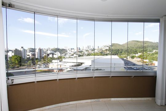 Varanda da Sala de apartamento à venda com 3 quartos, 77m² em Buritis, Belo Horizonte