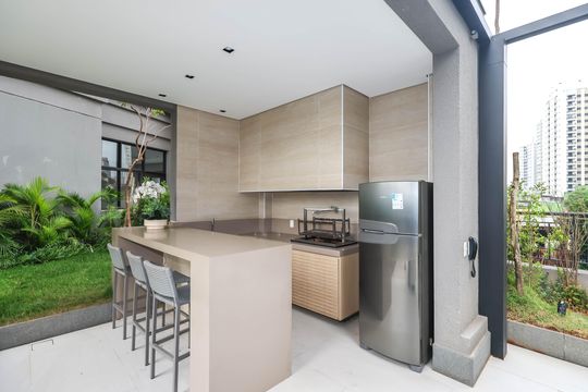 Churrasqueira de kitnet/studio para alugar com 1 quarto, 30m² em Ipiranga, São Paulo