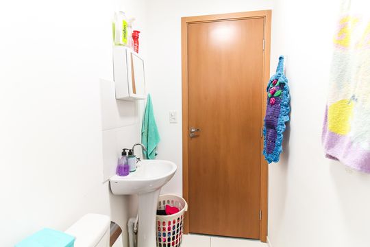 Banheiro de apartamento para alugar com 2 quartos, 40m² em Lageado, Ferraz de Vasconcelos