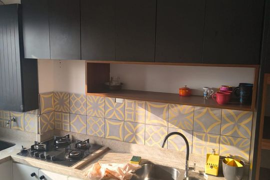 Cozinha de apartamento para alugar com 1 quarto, 33m² em Brás, São Paulo
