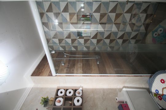 Banheiro de apartamento para alugar com 1 quarto, 45m² em Fazenda Morumbi, São Paulo