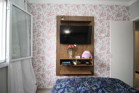 Quarto 1 de apartamento para alugar com 1 quarto, 45m² em Fazenda Morumbi, São Paulo