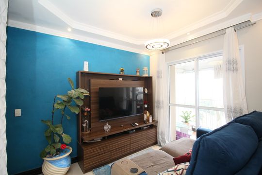 Sala de apartamento para alugar com 1 quarto, 45m² em Fazenda Morumbi, São Paulo