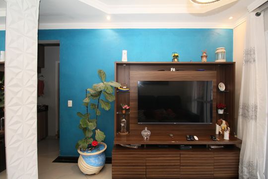 Sala de apartamento para alugar com 1 quarto, 45m² em Fazenda Morumbi, São Paulo