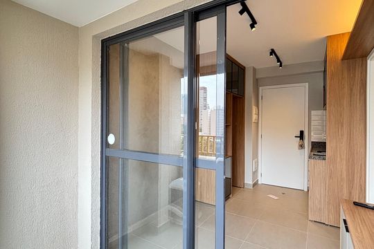 Varanda de apartamento para alugar com 1 quarto, 25m² em Vila Olímpia, São Paulo