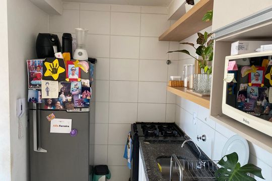 Cozinha de apartamento à venda com 1 quarto, 30m² em Freguesia do Ó, São Paulo